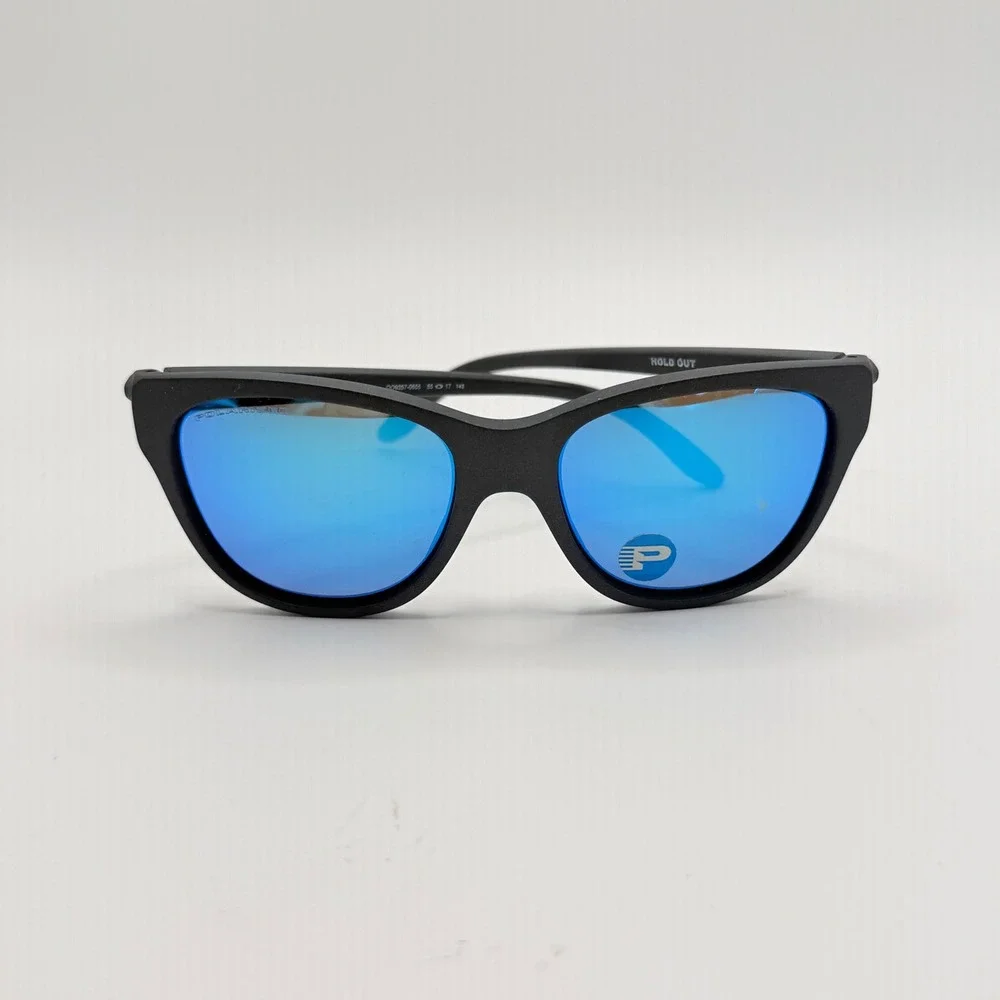 Oakley Hold Out Prizm Polarized Cat Eye Sunglasses Womens 55mm Matte Black